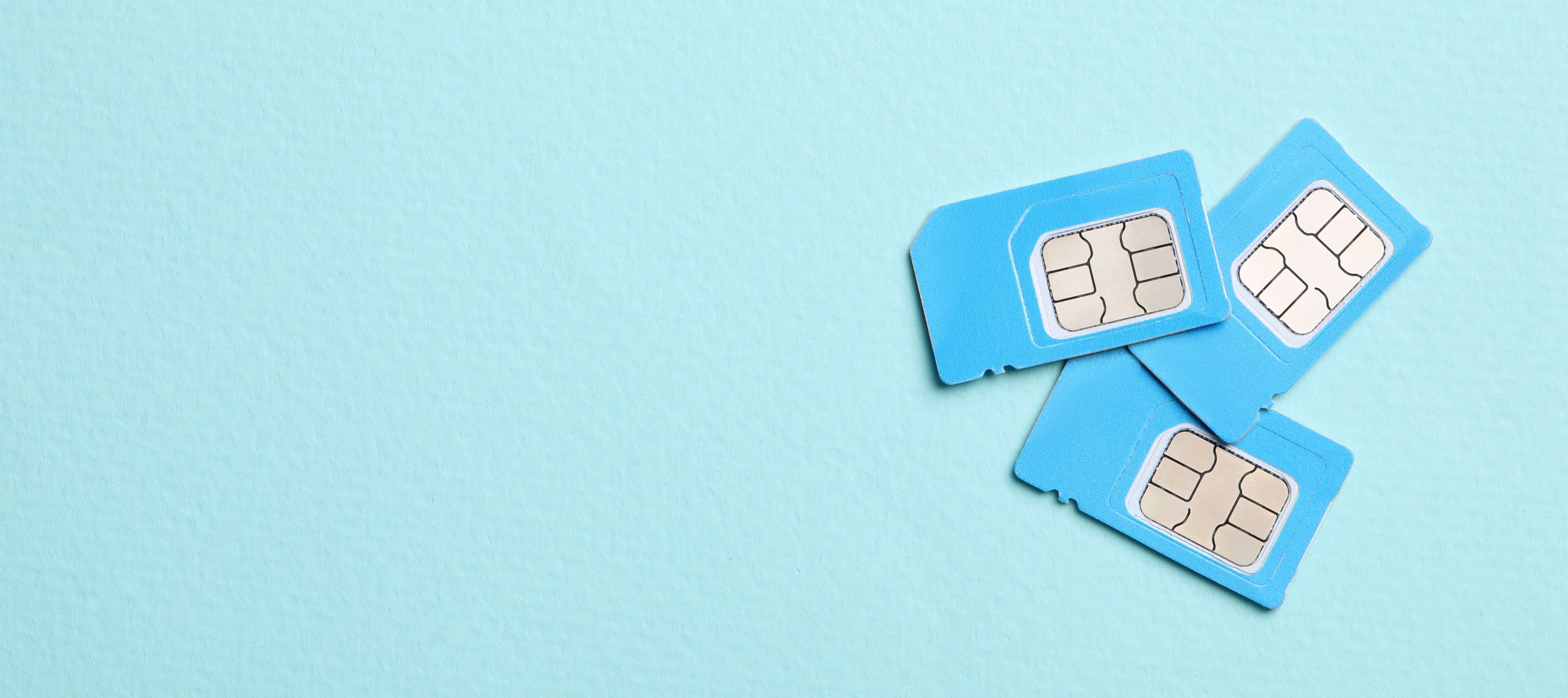 Three sim cards for mobile phone
