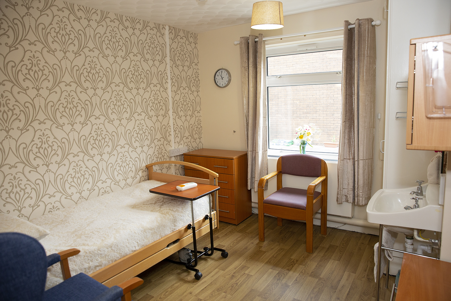 Resident bedroom at Arthur Jenkins Care Home