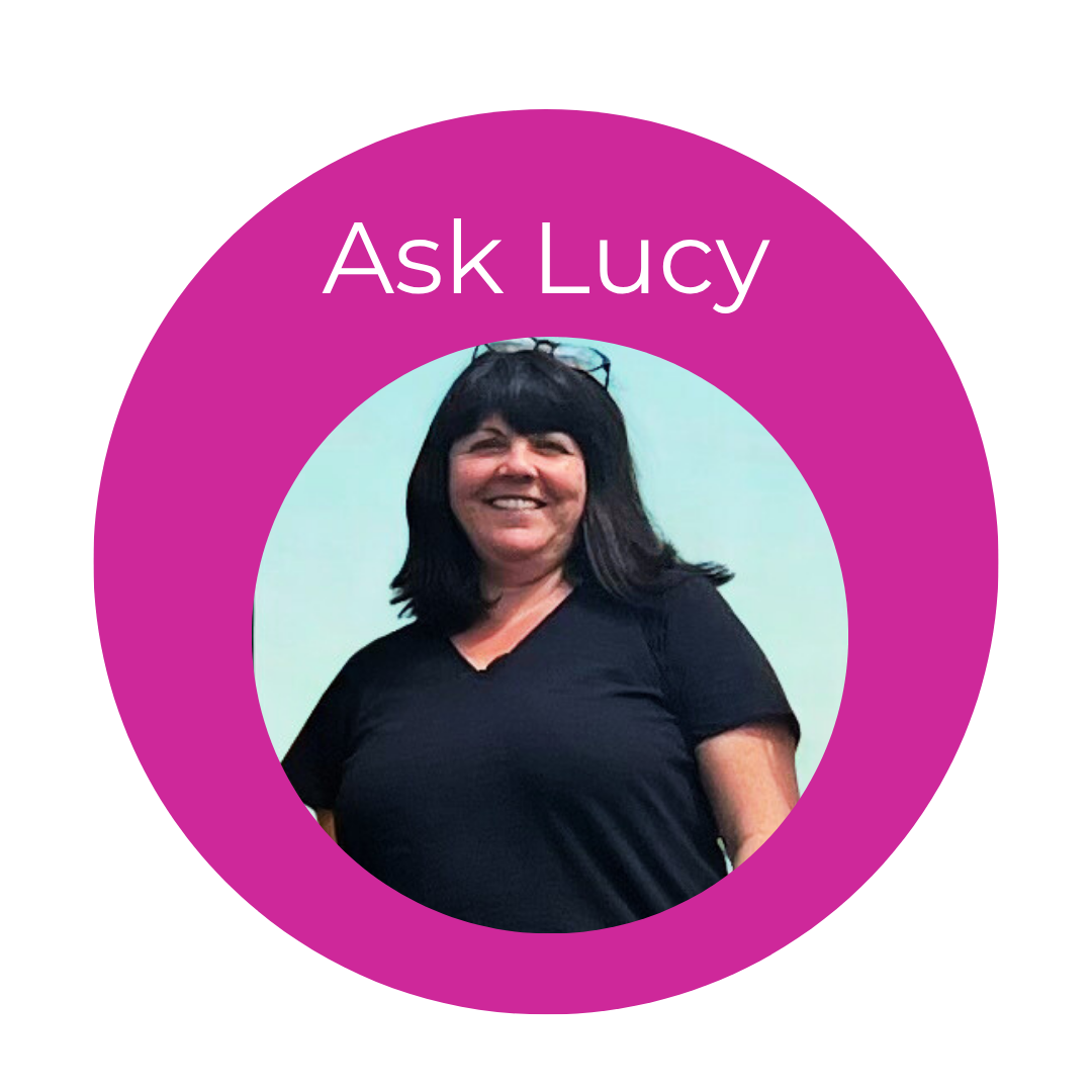 A photo of Lucy and the words Ask Lucy