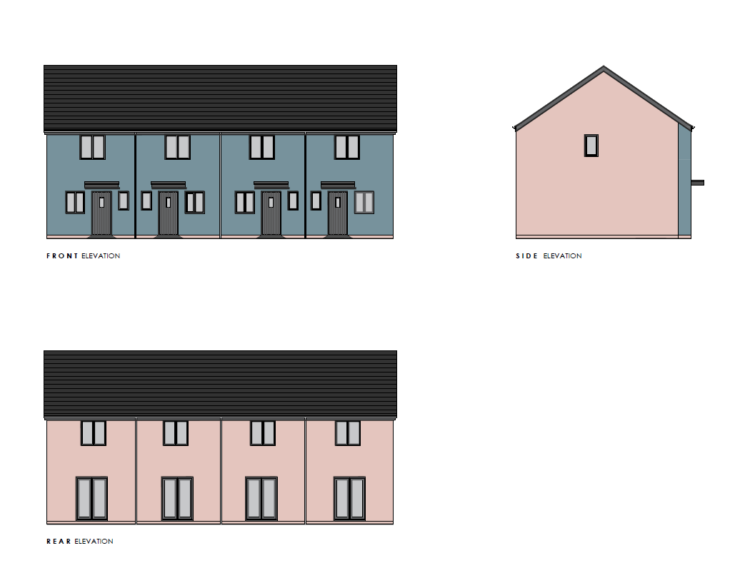 Drawings of homes for sale at Barry Waterfront
