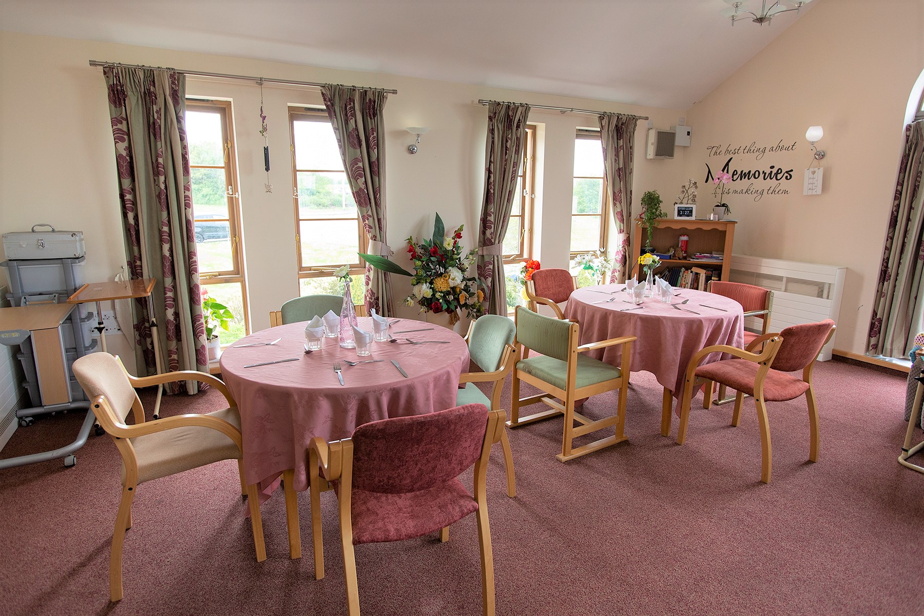 Dining room at Brocastle Manor Care Home