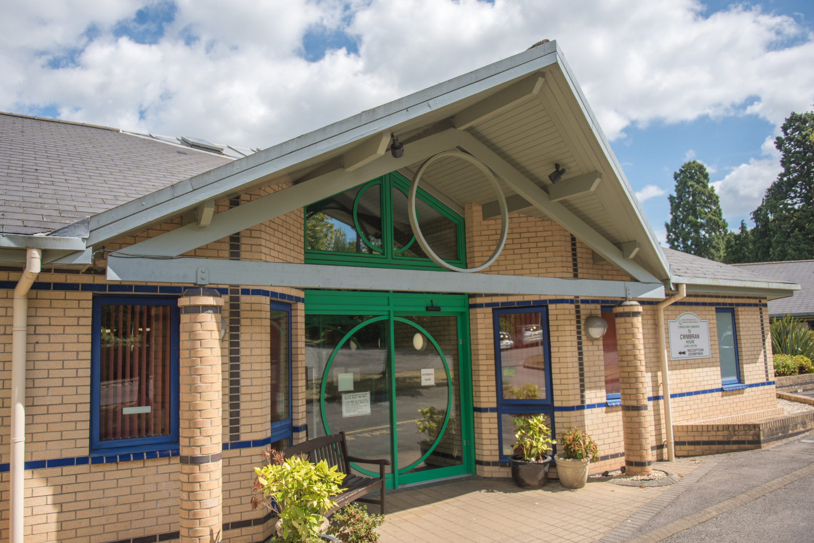 Exterior of Cwmbran House Care Home in Cwmbran