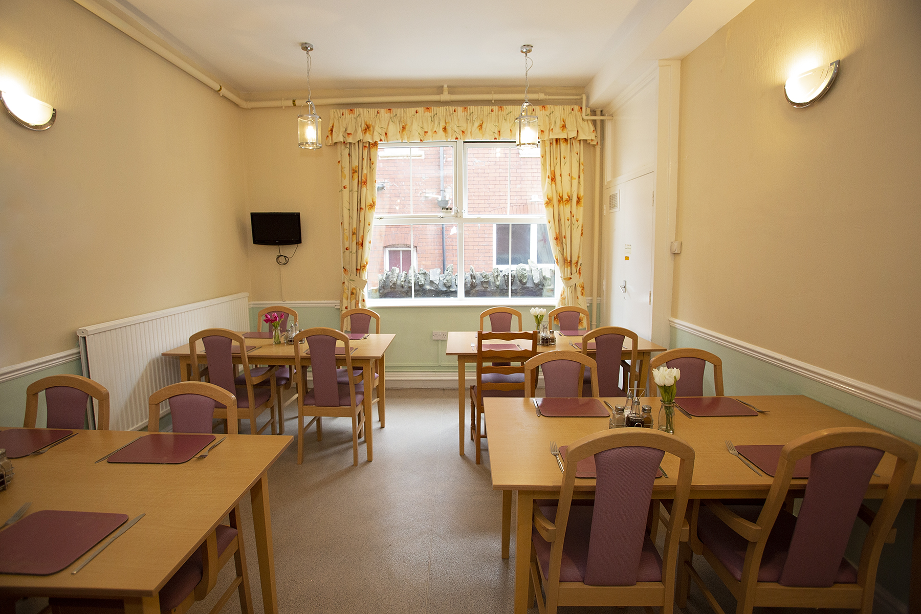 Dining room at Gwynfa Care Home