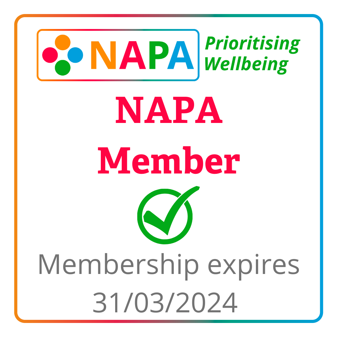 Badge to show that Hafod are National Activity Providers Association members for 2023/4
