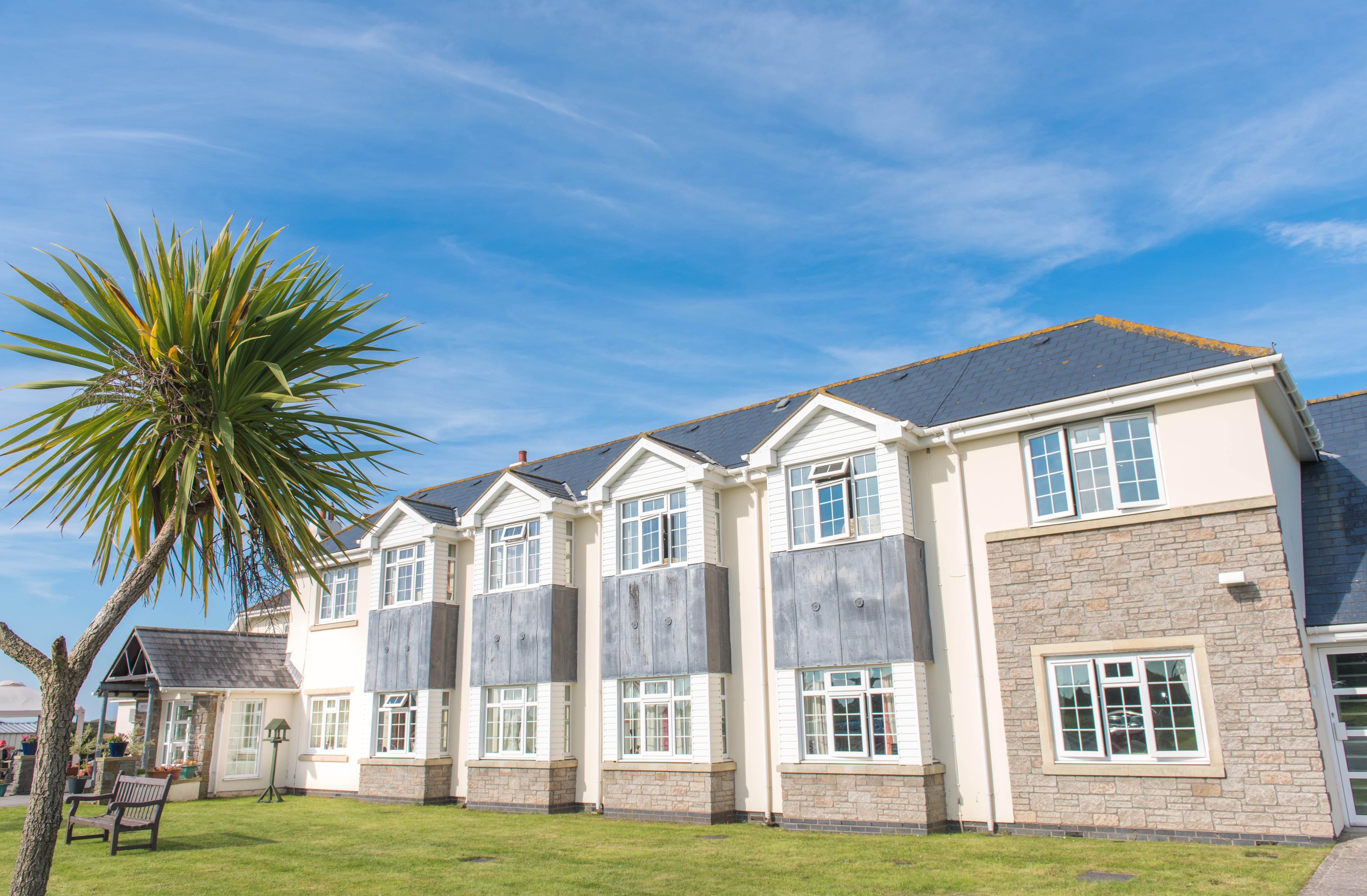 Exterior of Picton Court Care Home in Porthcawl