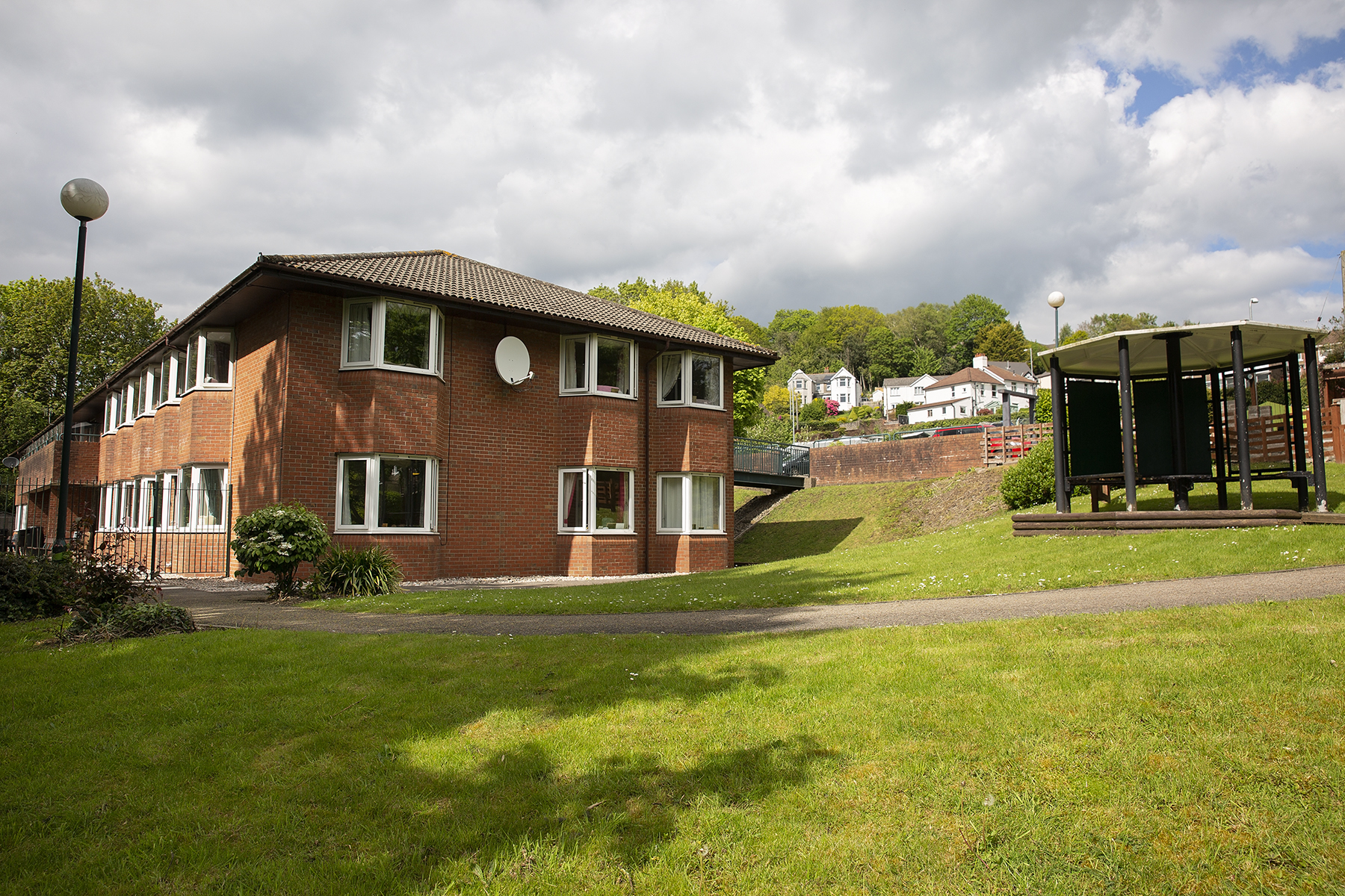 Exterior of Plas y Garn Care Home in Pontypool