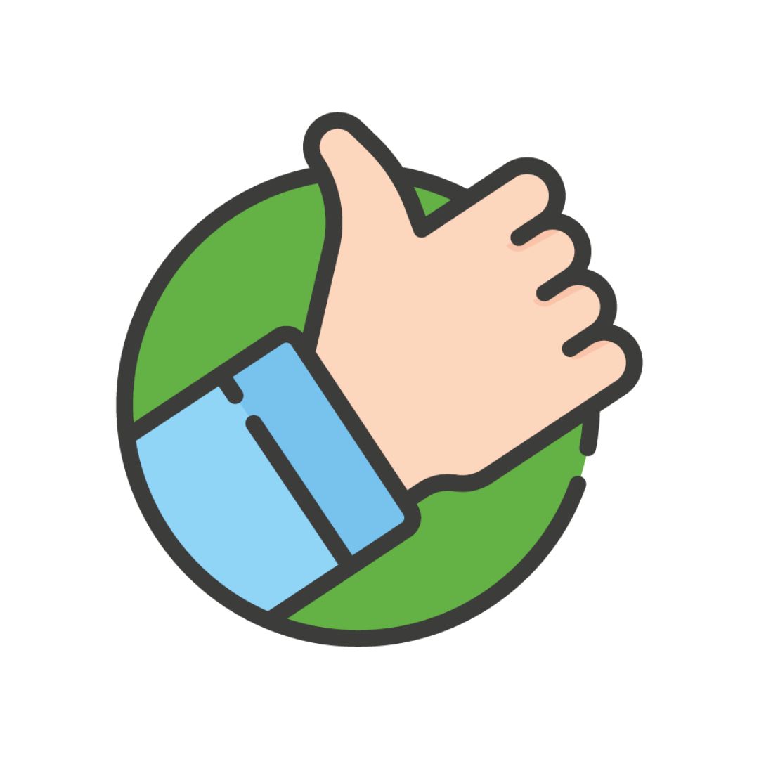 Icon of thumbs up