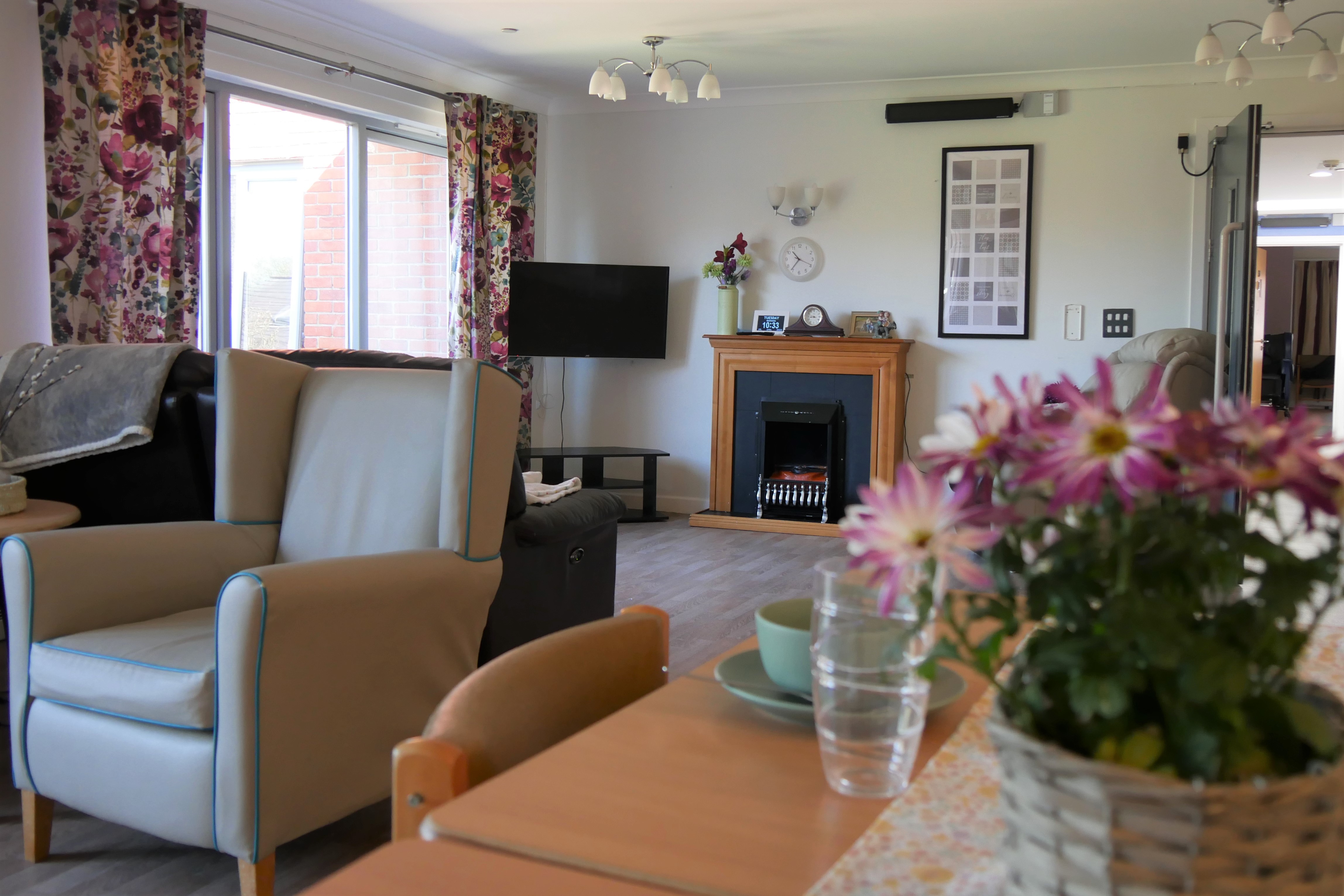 Living room at Tŷ Penrhos Care Home