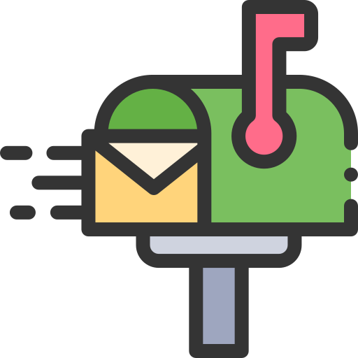 Mailbox image containing a letter