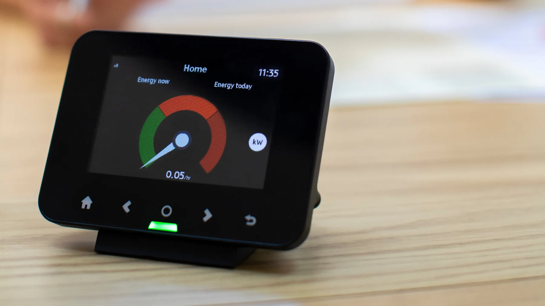 Close up of a smart meter