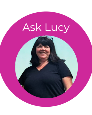Hafod Housing Association writing of Ask Lucy with a photo of Lucy