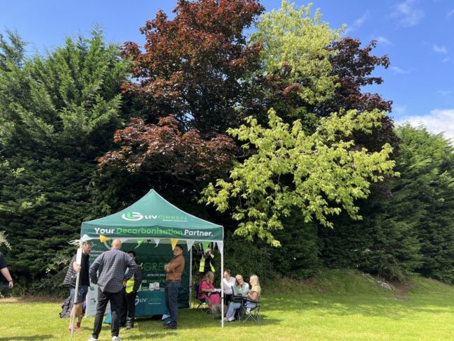 Hafod Housing Association footprint decarbonisation community engagement day customers and colleagues talking about decarbonisation
