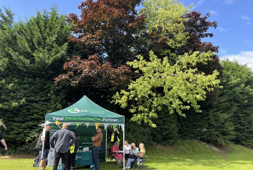 Hafod Housing Association footprint decarbonisation community engagement day customers and colleagues talking about decarbonisation