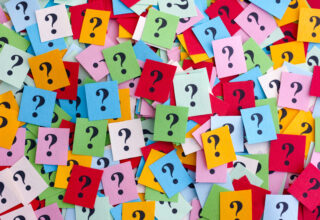 lots of different coloured question marks