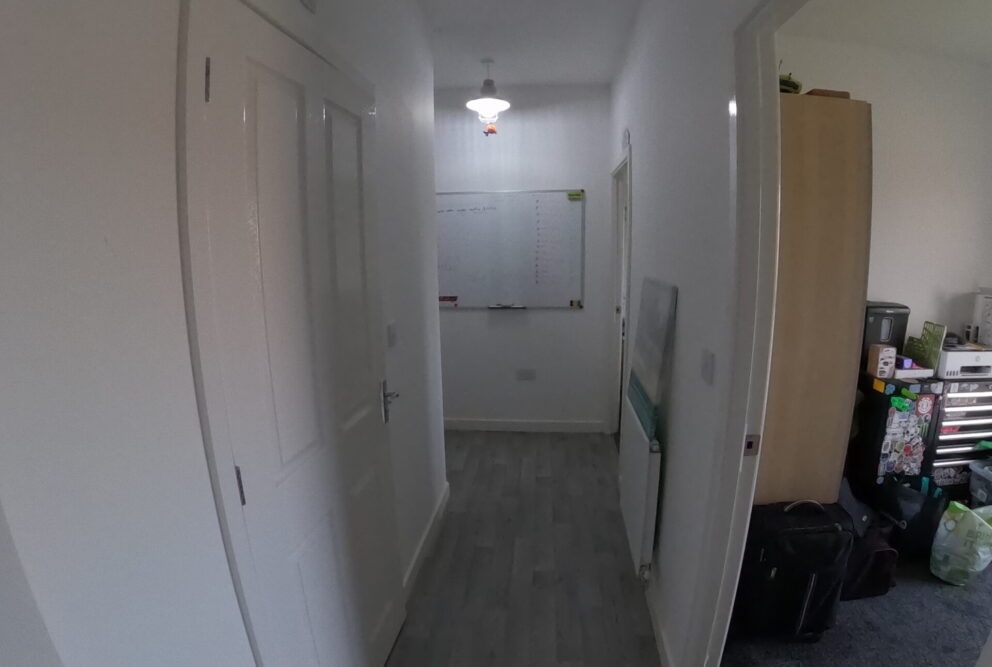 Hafod Housing Association Interior corridor photo of Ffordd Penrhyn flat