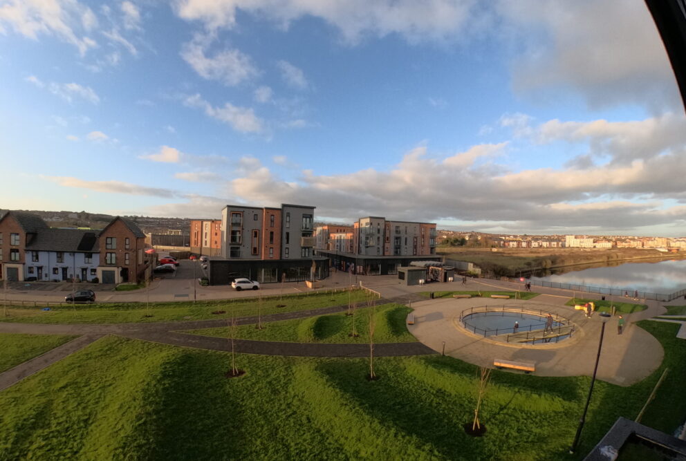 Hfod Housing Association view from Ffordd Penrhyn flat