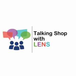 Talking Shop with LENS logo