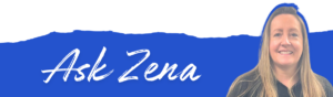 Hafod Housing Association writing Ask Zena and a photo of Zena