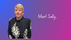 A photo of Sally and the words Meet Sally