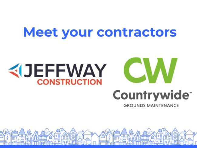 Logos of Jeffway construction and countrywide ground maintenance