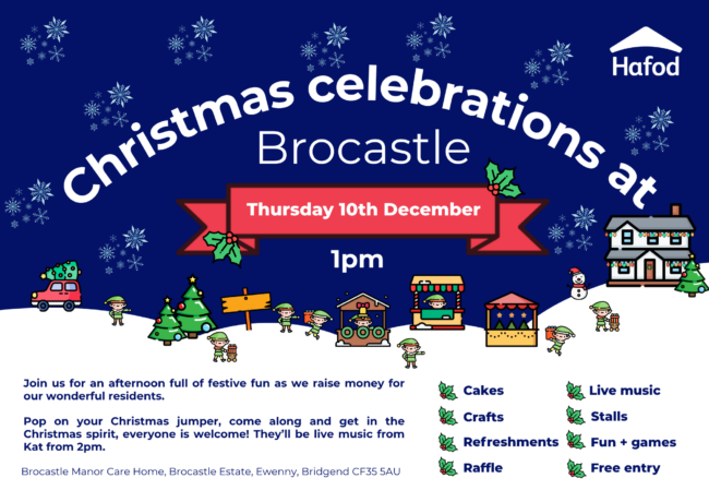 Brocastle Christmas celebrations poster