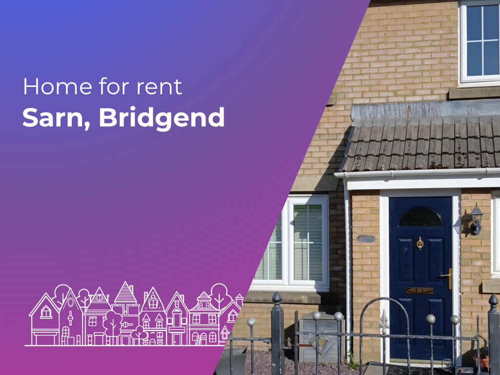 Image that reads 'home for rent,Sarn, Bridgend'
